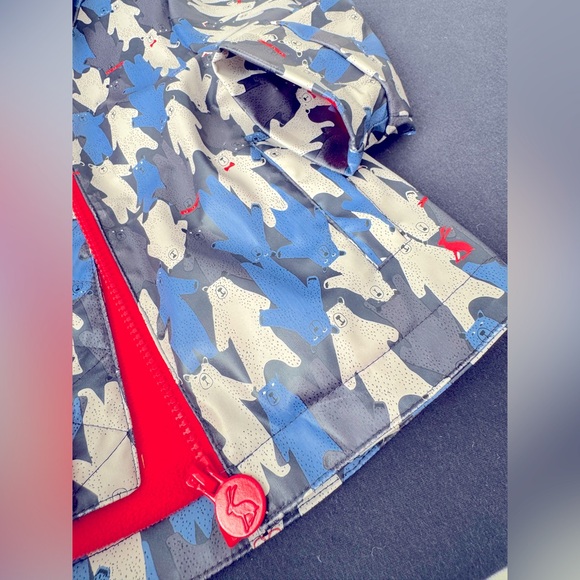 Joules Toddler Fleece-lined Rain Coat 1yr bear camo skipper - Picture 4 of 5